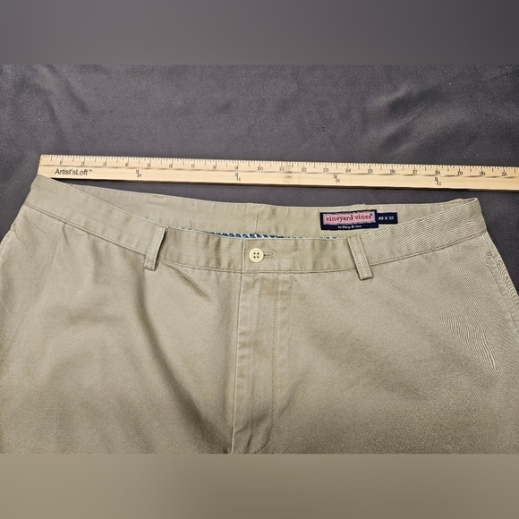 Vineyard Vines Other - Mens Vineyard Vines Straight Fit Pants Tan Khakis Actual Size 40W x 32L